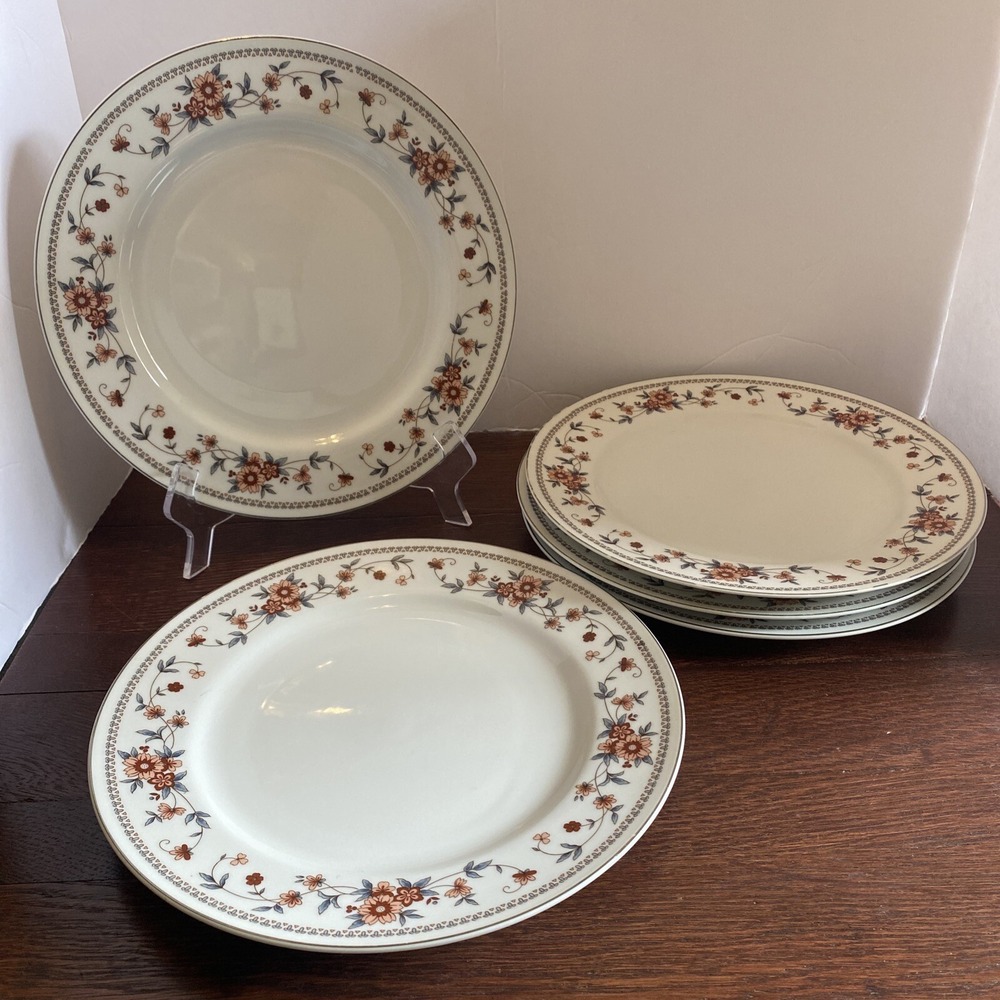Sheffield Anniversary Porcelain Fine China 10 1/4" Dinner Plates Lot Of 5- Japan